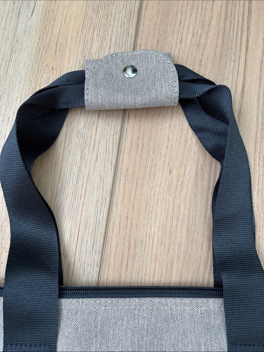 NWT Longines Melange Canvas Foldable Travel Bag Gray/Blue Sporty Minimalist